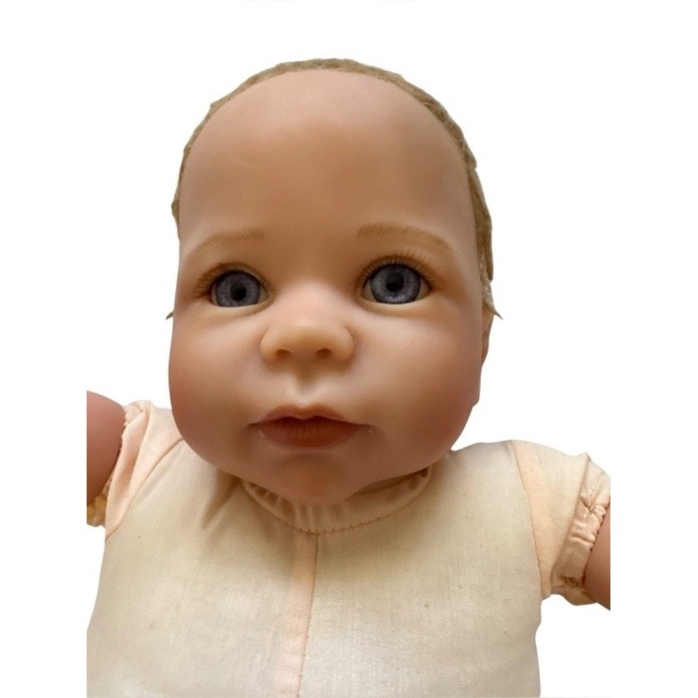 Linda Murray Baby Doll ADG Blue Eyes Cloth Body Vinyl Limbs Blonde Hair - Picture 4 of 16
